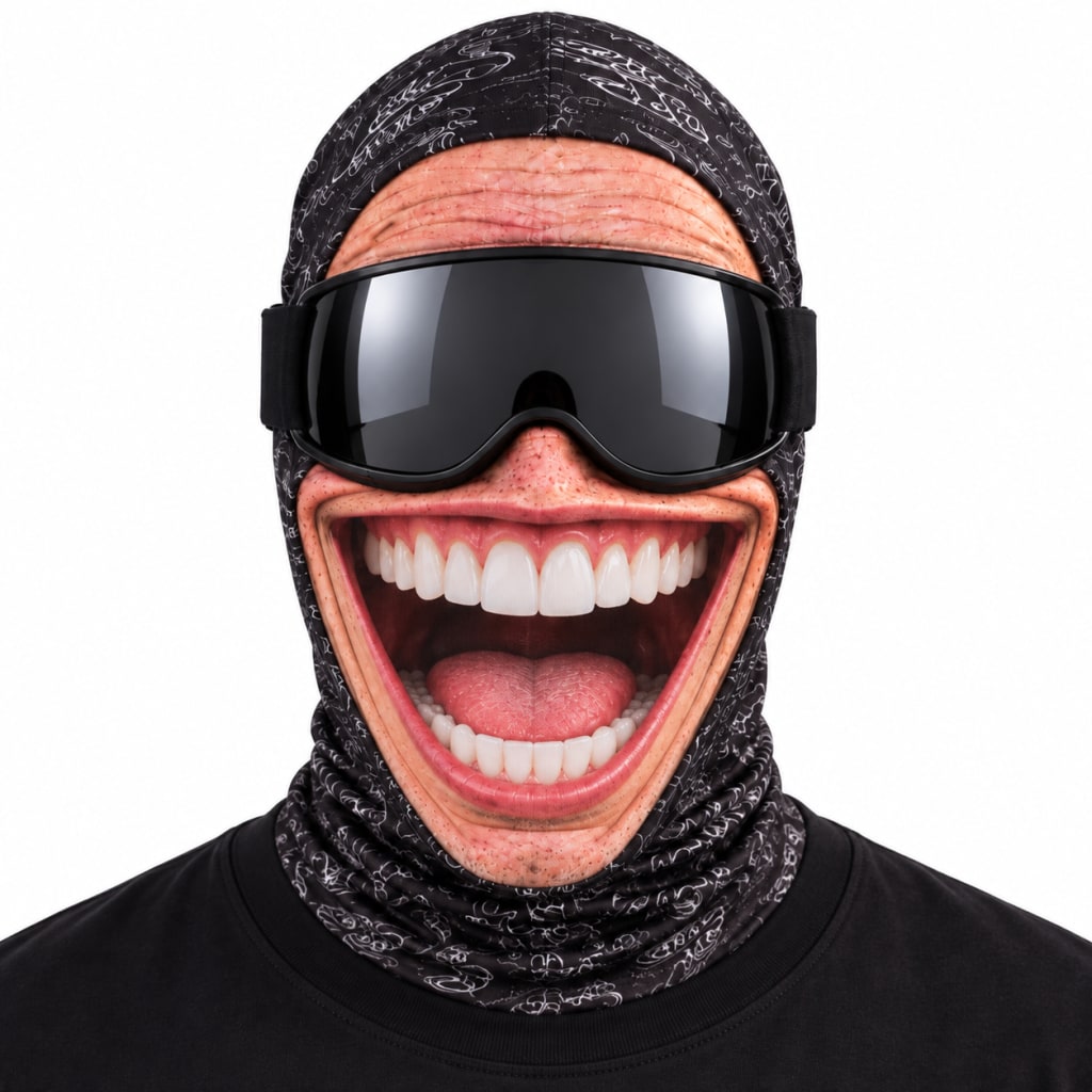 Cheeky Face Ski Mask